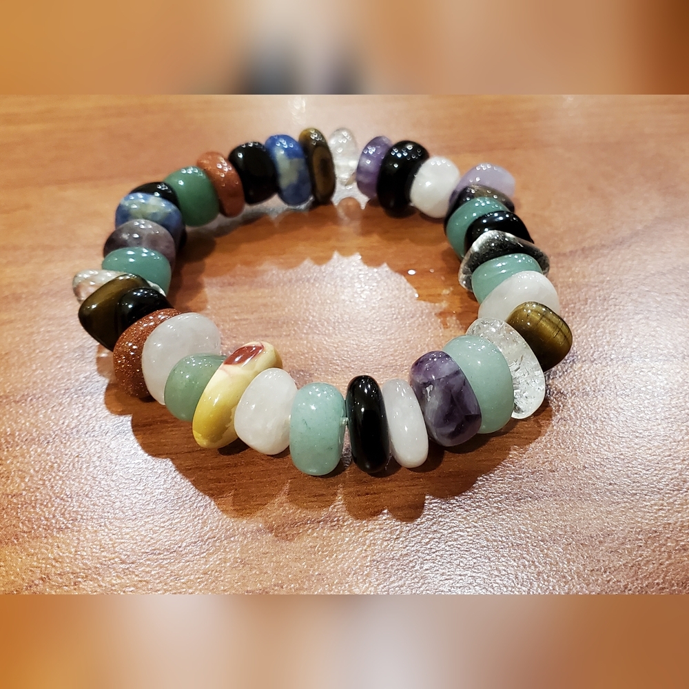 All Gemstones Stretch Bracelet